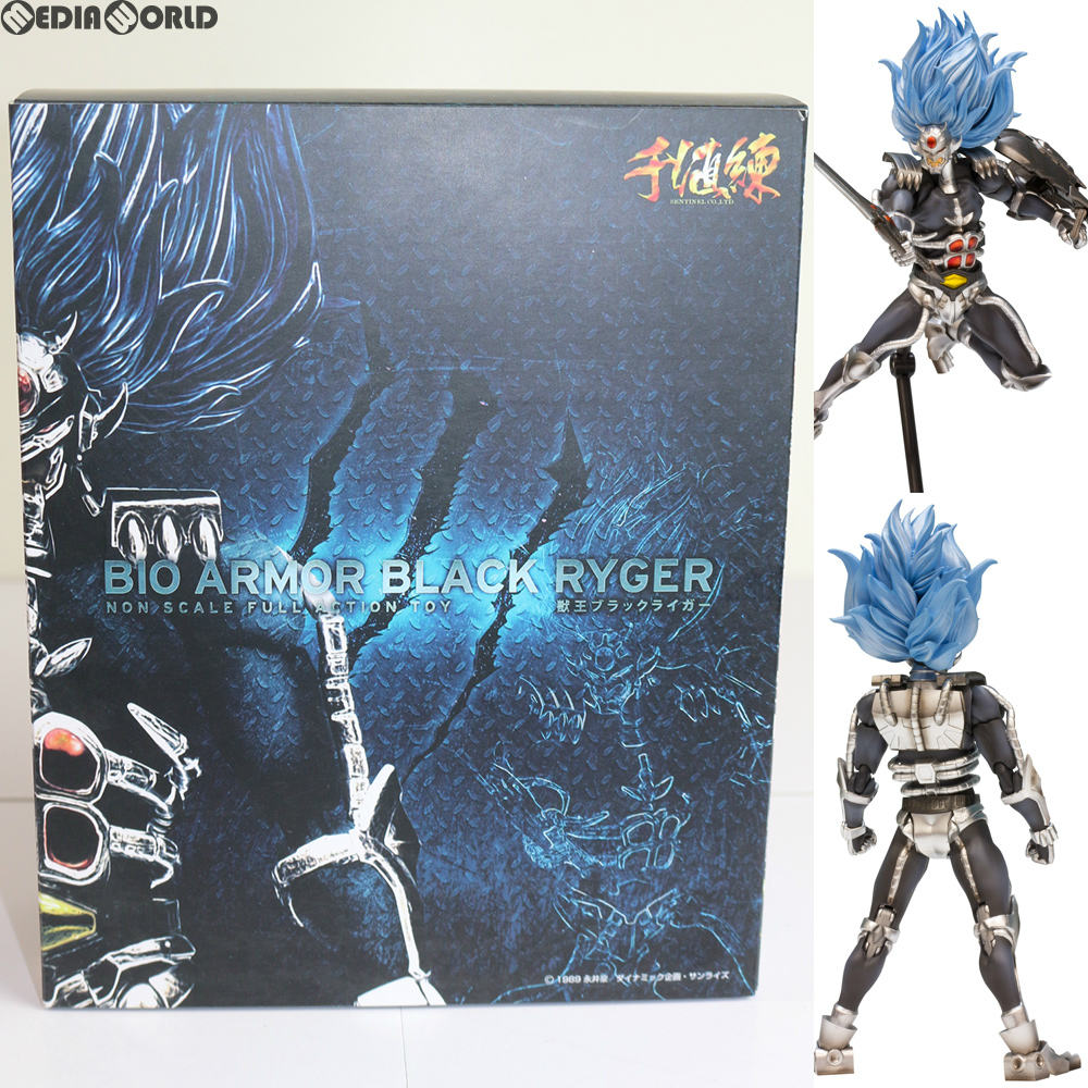 【中古即納】[FIG] RIOBOT 獣王ブラックライガー 獣神ライガー 完成品 可動フィギュア 千値練(せんちねる) (20130616)