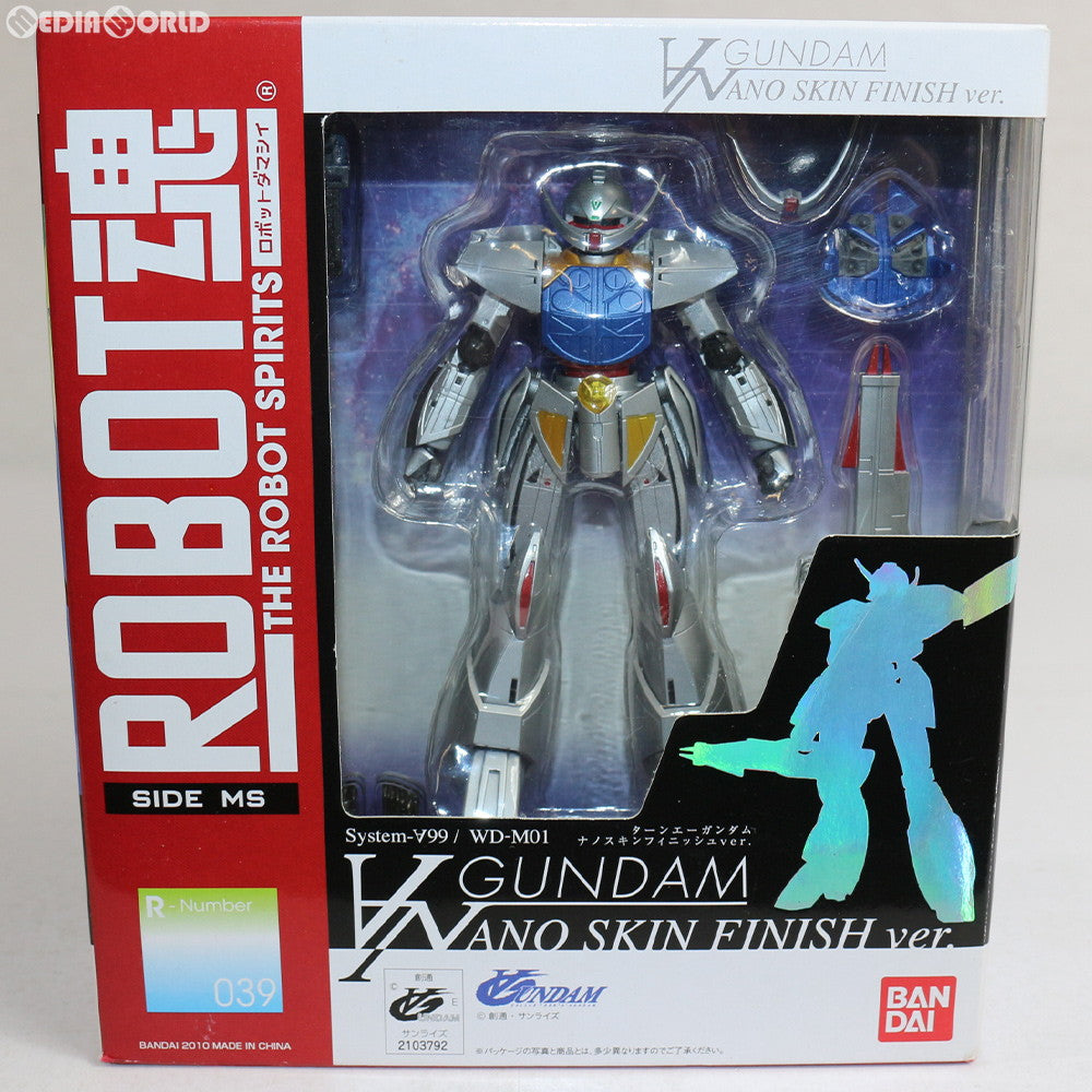 【中古即納】[FIG] ROBOT魂(SIDE MS) ターンエーガンダム(ナノスキンフィニッシュVer.) ∀ガンダム 完成品 可動フィギュア バンダイ(20100703)