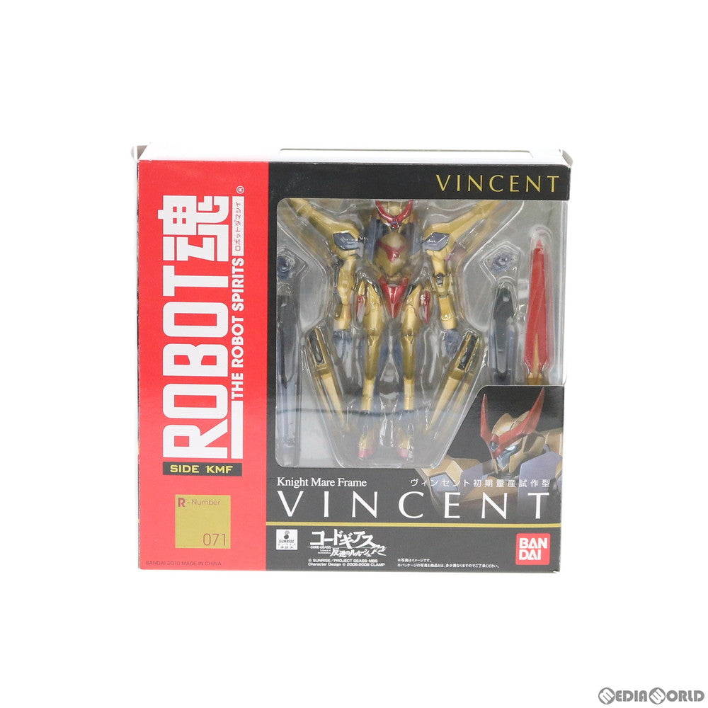 【中古即納】[FIG] ROBOT魂(SIDE KMF) ヴィンセント初期量産試作型 コードギアス 反逆のルルーシュR2 完成品 可動フィギュア バンダイ(20100807)