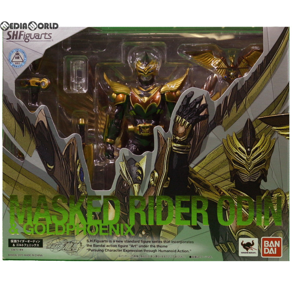 【中古即納】[FIG] S.H.Figuarts(フィギュアーツ) 仮面ライダーオーディン&ゴルトフェニックス 仮面ライダー龍騎 完成品 可動フィギュア バンダイ(20130622)