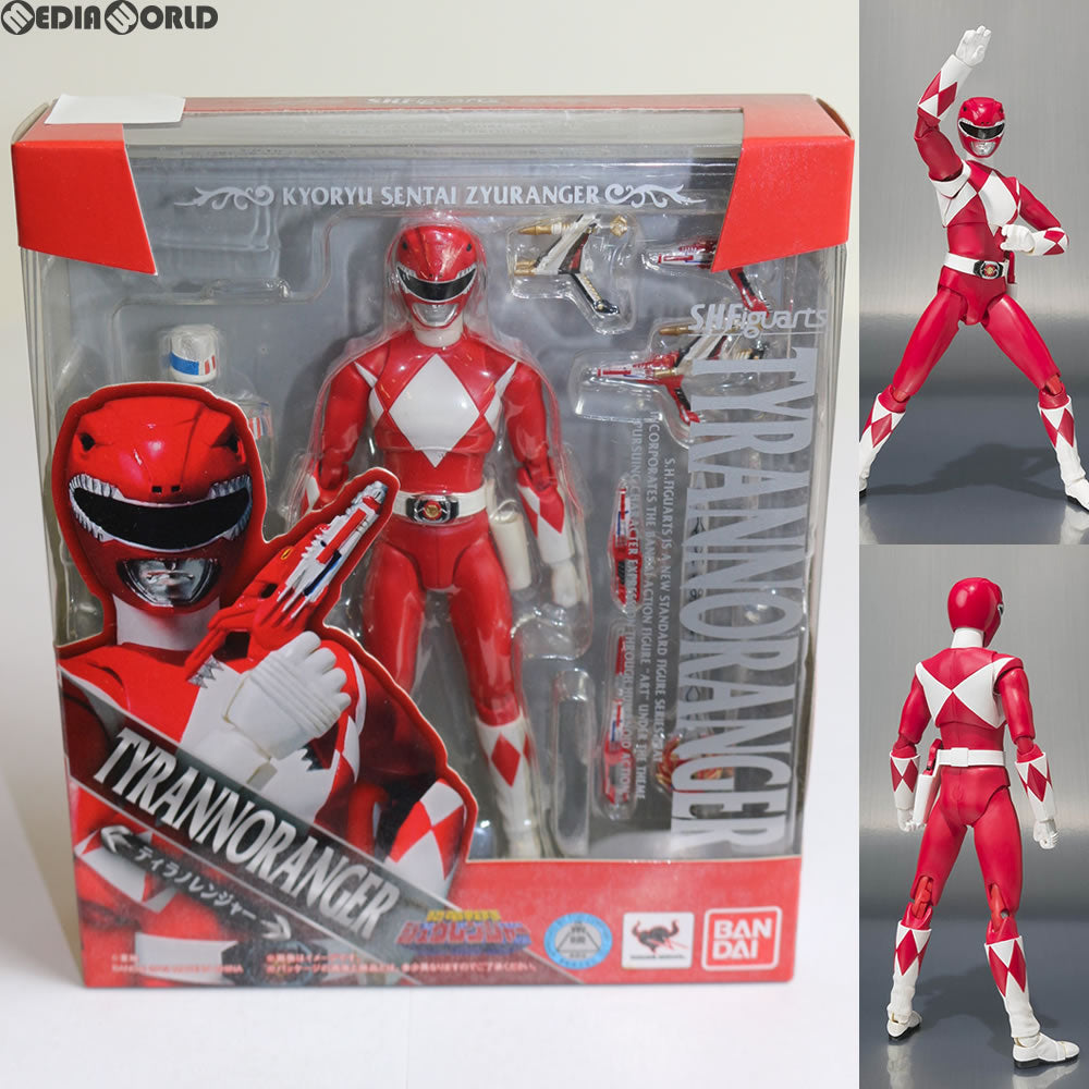 【中古即納】[FIG] S.H.Figuarts(フィギュアーツ) ティラノレンジャー 恐竜戦隊ジュウレンジャー 完成品 フィギュア バンダイ(20130713)