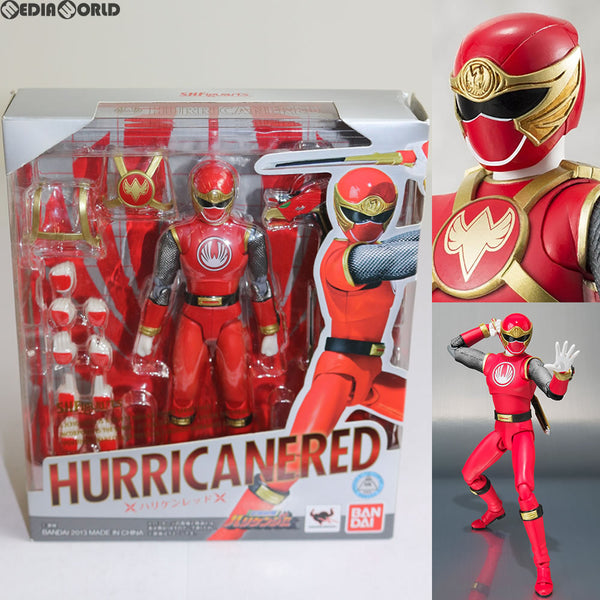 【中古即納】[FIG]S.H.Figuarts(フィギュアーツ) ハリケンレッド 忍風戦隊ハリケンジャー 完成品 フィギュア  バンダイ(20130921)