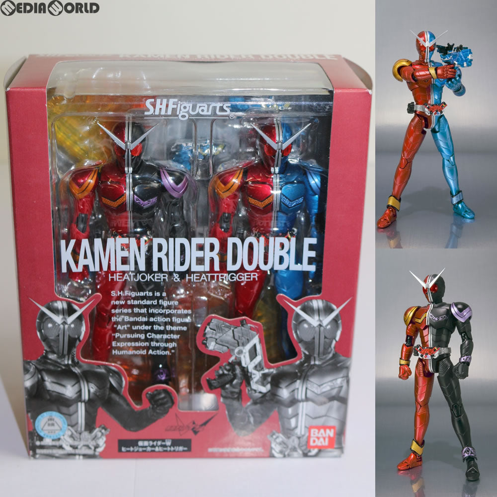 【中古即納】[FIG] S.H.Figuarts(フィギュアーツ) 仮面ライダーW(ダブル) ヒートジョーカー&ヒートトリガー 完成品 可動フィギュア バンダイ(20100428)