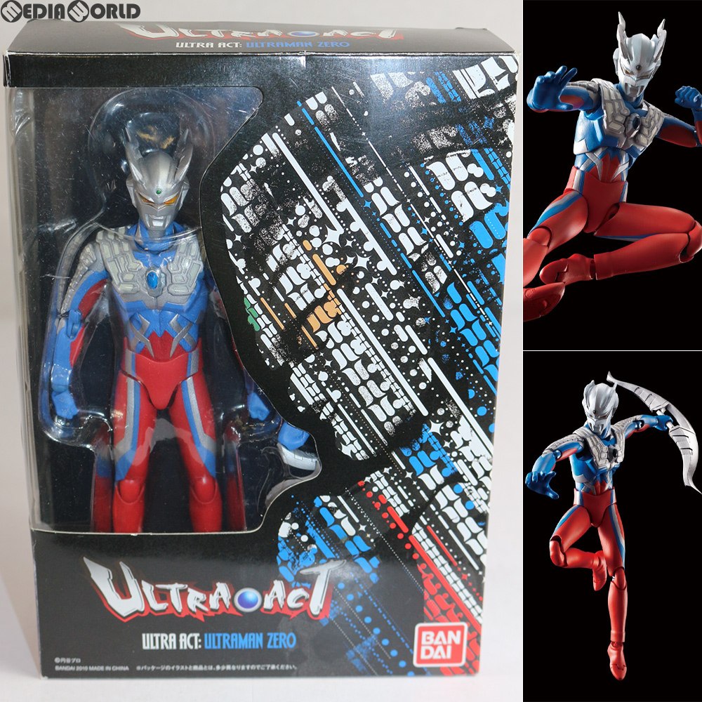 【中古即納】[FIG] ULTRA-ACT(ウルトラアクト) ウルトラマンゼロ(2010年版) 大怪獣バトル ウルトラ銀河伝説 THE MOVIE 完成品 可動フィギュア バンダイ(20100925)