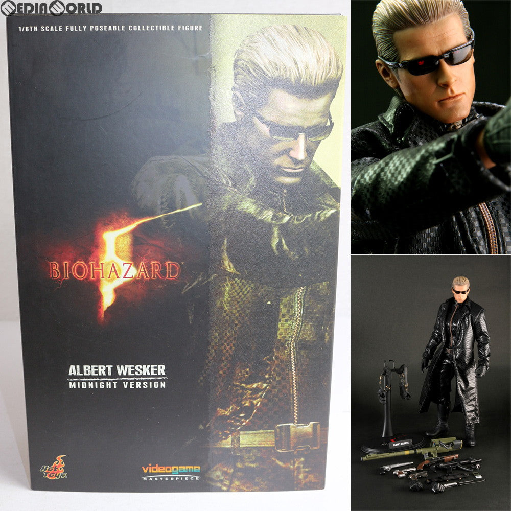 【中古即納】[FIG] ビデオゲーム・マスターピース アルバート・ウェスカー(ミッドナイト版) バイオハザード5 1/6スケール 可動フィギュア(VGM#08) ホットトイズ(20091120)