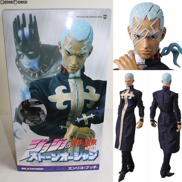 【中古即納】[FIG]リアルアクションヒーローズ No.522 RAH エンリコ・プッチ ジョジョの奇妙な冒険 第六部 ストーンオーシャン 完成品  可動フィギュア メディコム・トイ(20110524)