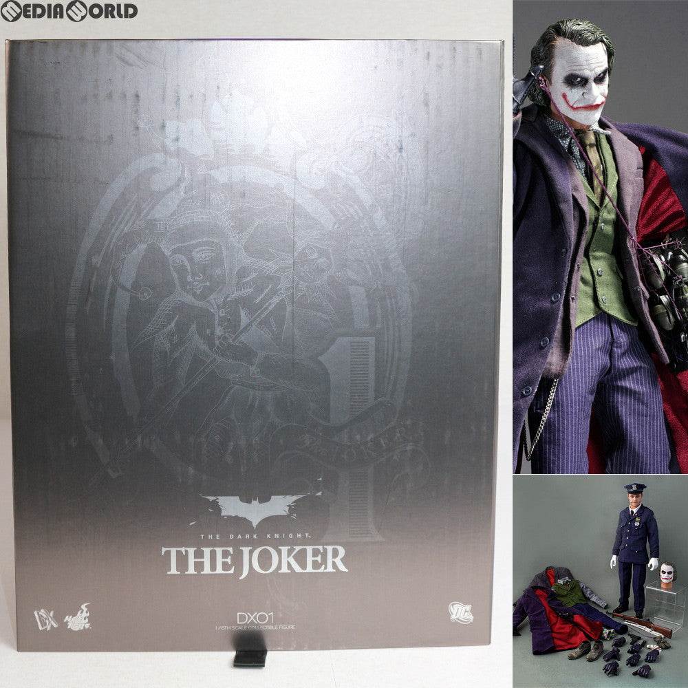 【中古即納】[FIG] ムービー・マスターピース DX ジョーカー ダークナイト 1/6 完成品 可動フィギュア(DX#01) ホットトイズ(20091119)