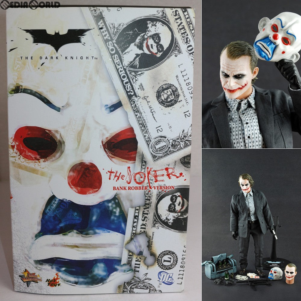 【中古即納】[FIG] ムービー・マスターピース ジョーカー(銀行強盗版) ダークナイト 1/6 完成品 可動フィギュア(MM#079) ホットトイズ(20081218)