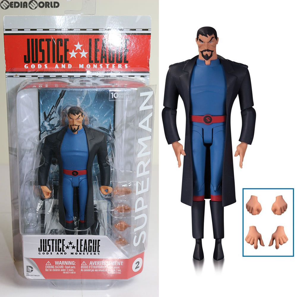 【中古即納】[FIG] DC アクションフィギュア #02 スーパーマン(ゴッド&モンスター版) ジャスティス・リーグ アニメイテッド 6インチ(DC-JLGM #02) DCコレクティブルズ(20160424)