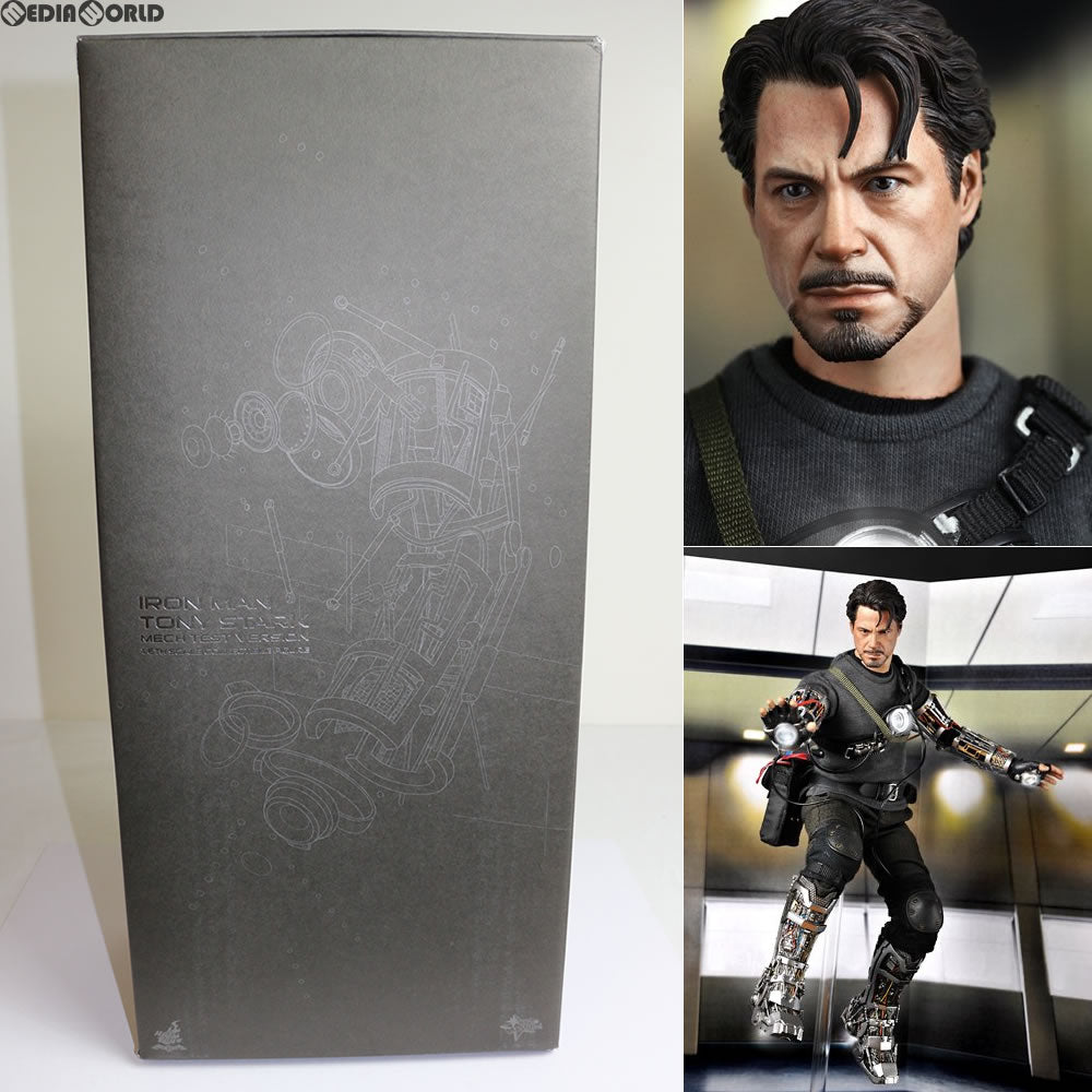 【中古即納】[FIG] ムービー・マスターピース トニー・スターク(メカテスト版) アイアンマン 1/6スケールフィギュア(MM#116) ホットトイズ(20100520)