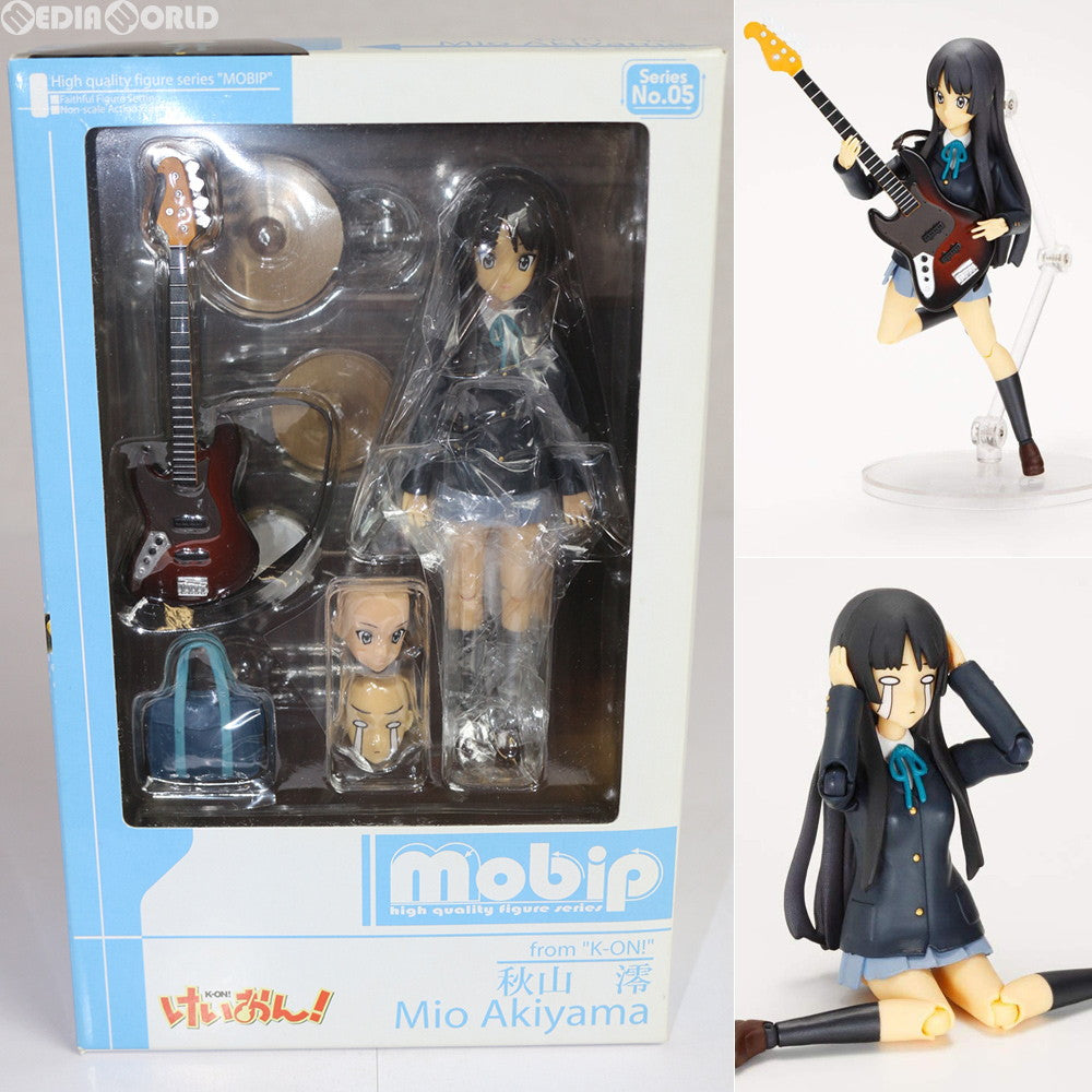 【中古即納】[FIG] mobip(モビップ) No.05 秋山澪(あきやまみお) けいおん! 完成品 可動フィギュア アオシマ(20091201)