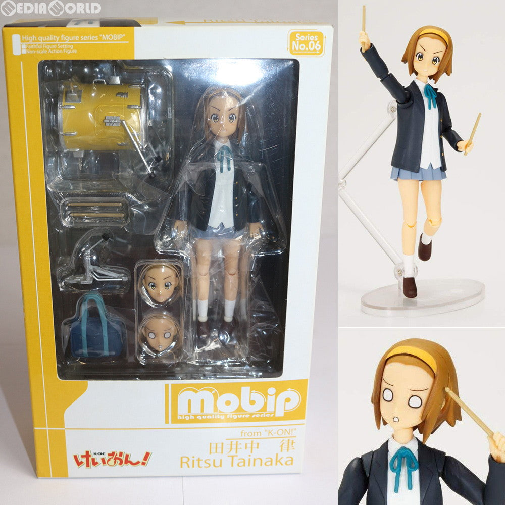 【中古即納】[FIG] mobip(モビップ) No.06 田井中律(たいなかりつ) けいおん! 完成品 可動フィギュア アオシマ(20091201)