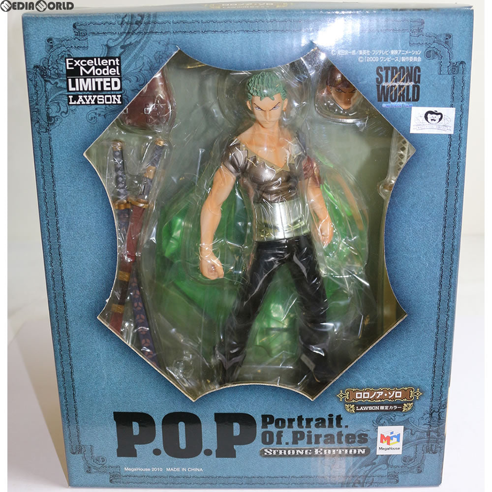 【中古即納】[FIG]Portrait.Of.Pirates P.O.P STRONG EDITION ロロノア・ゾロ ローソン限定カラー ONE PIECE(ワンピース) 1/8 完成品 フィギュア メガハウス(20101103)