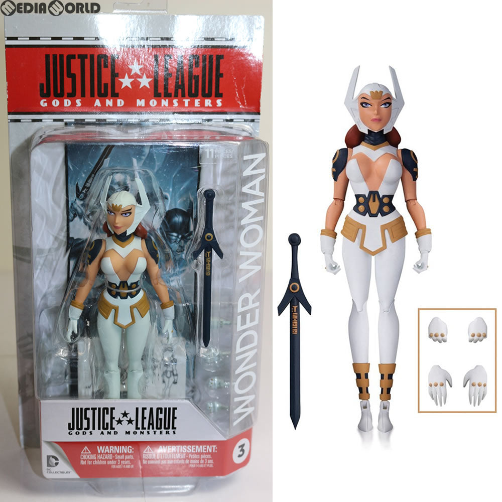 【中古即納】[FIG] DC アクションフィギュア #03 ワンダーウーマン(ゴッド&モンスター版) ジャスティス・リーグ アニメイテッド 6インチ(DC-JLGM #03) DCコレクティブルズ(20160424)