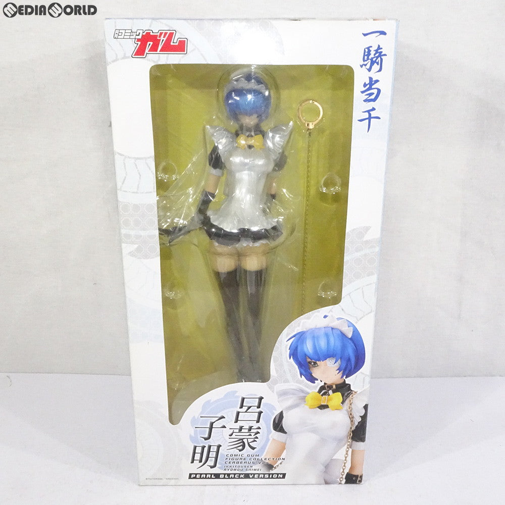 【中古即納】[FIG] コミックガムフィギュアコレクション 呂蒙子明(りょもうしめい) ケルベロスプロジェクトVer.(パール・ブラックバージョン) 一騎当千 1/7 完成品 フィギュア ワニブックス(20080401)