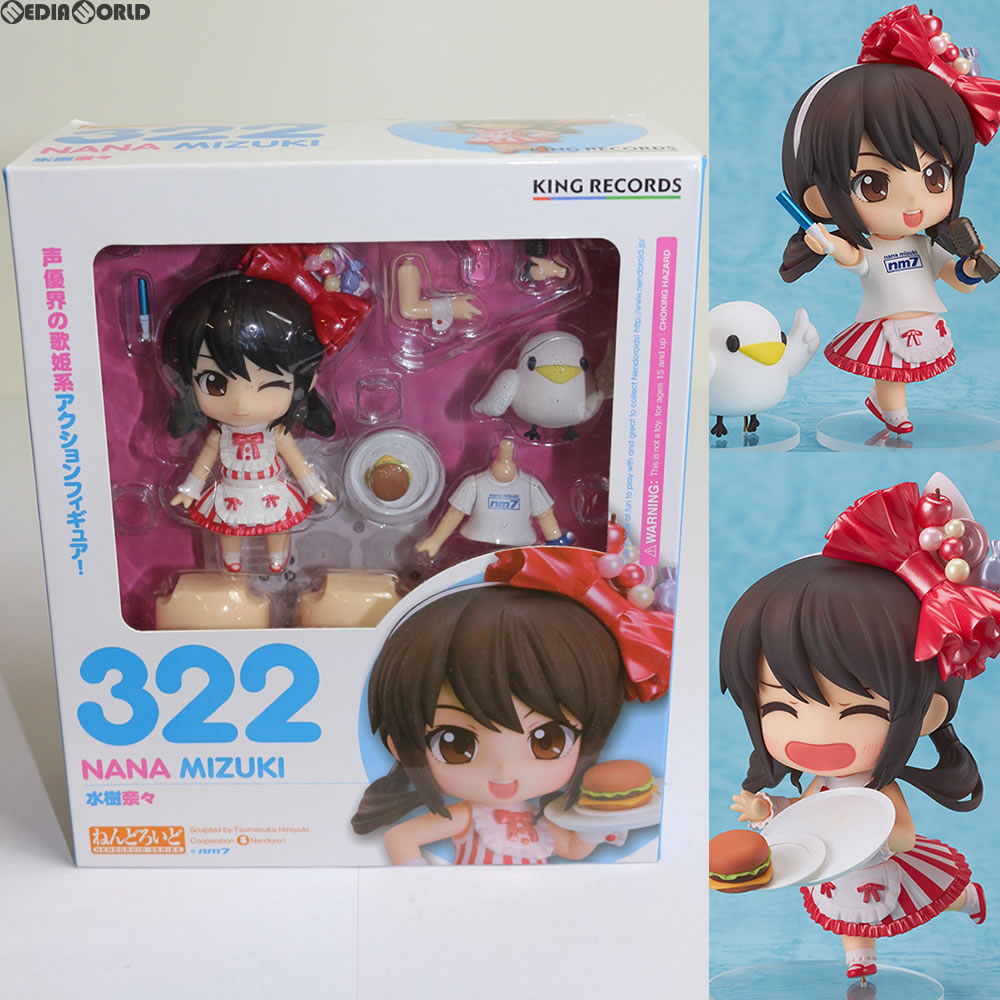 【中古即納】[FIG] ねんどろいど 322 水樹奈々(みずきなな) 完成品 フィギュア イベント&GOODSMILE ONLINE SHOP限定 キングレコード(20130707)