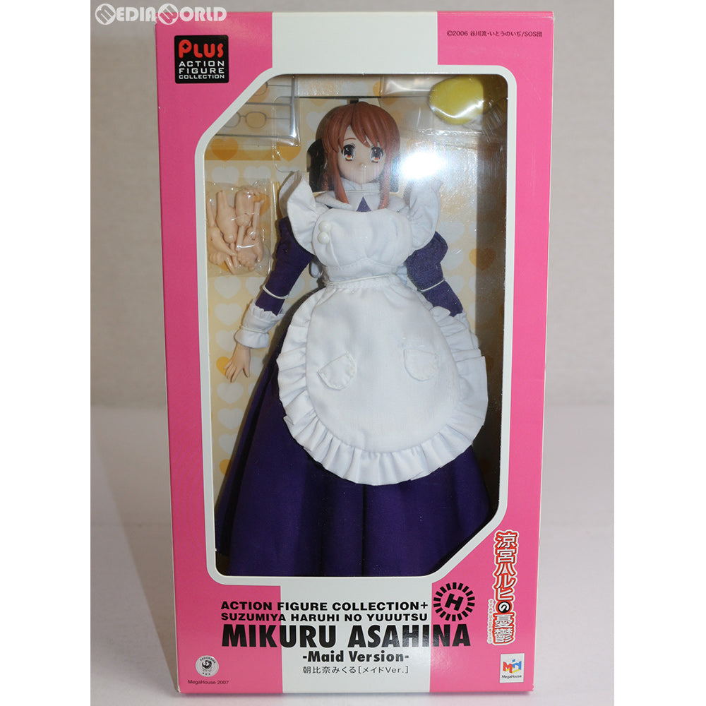 【中古即納】[FIG] アクションフィギュアコレクション+ 朝比奈みくる メイドVer. 涼宮ハルヒの憂鬱 完成品 メガハウス(20070429)
