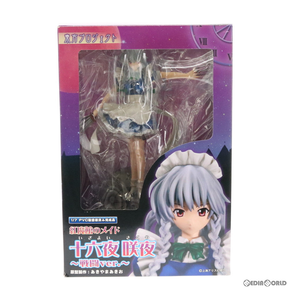【中古即納】[FIG] 東方プロジェクト 特別編 紅魔館のメイド 十六夜咲夜(いざよいさくや) 〜戦闘ver.〜 東方Project 1/7 完成品 フィギュア グリフォンエンタープライズ(20100531)