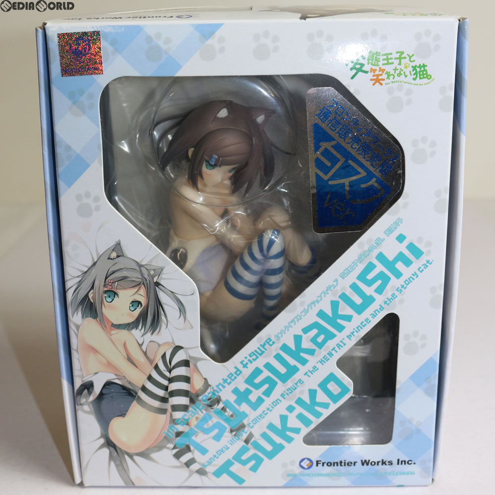 【中古即納】[FIG] フロンティアワークス通販限定 カントクイラストコレクションフィギュア 筒隠月子 白スクver. 変猫。 1/7完成品 フィギュア フロンティアワークス(20140614)