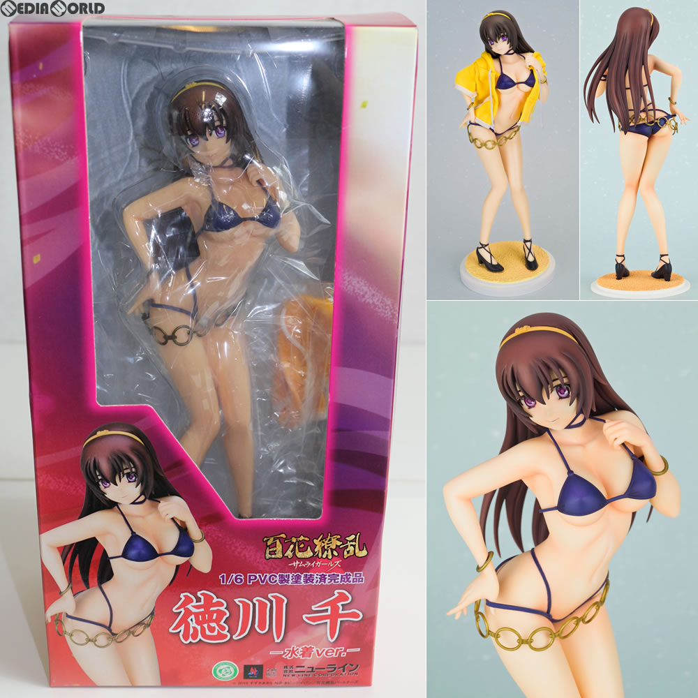 【中古即納】[未開封][FIG]徳川千(とくがわせん) 水着ver. 百花繚乱 サムライガールズ 1/6 完成品 フィギュア ニューライン(20121201)