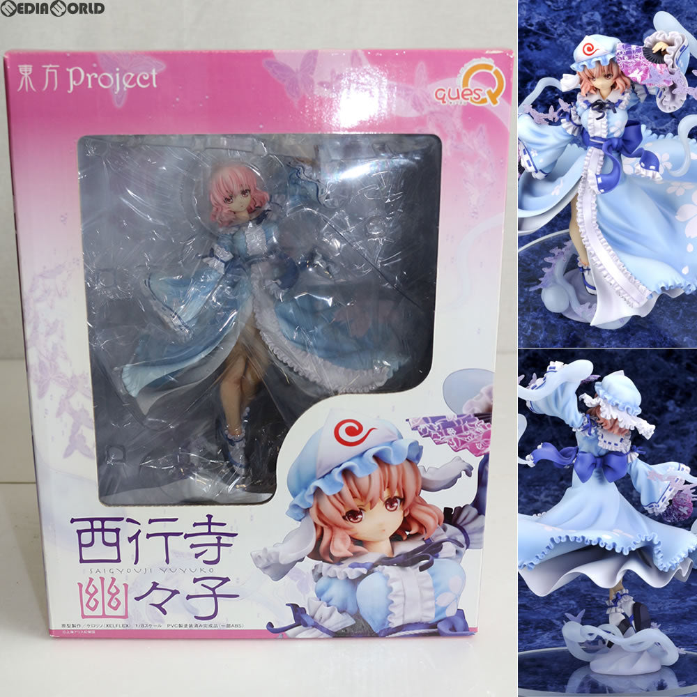 【中古即納】[FIG] 幽冥楼閣の亡霊少女 西行寺幽々子(さいぎょうじゆゆこ) 東方Project 1/8完成品 フィギュア キューズQ(20130131)