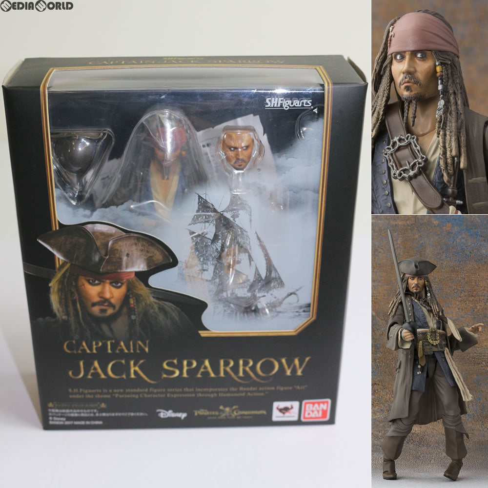 【中古即納】[FIG] S.H.Figuarts(フィギュアーツ) キャプテン ジャック・スパロウ パイレーツ・オブ・カリビアン/最後の海賊 完成品 フィギュア バンダイ(20170715)
