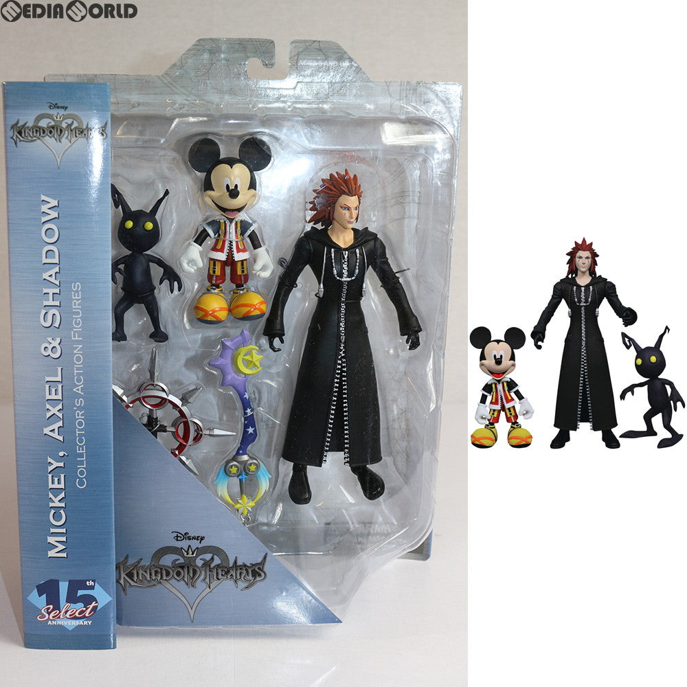 【中古即納】[FIG] キングダム ハーツ セレクト シリーズ1 ミッキーマウス&アクセル&シャドウ キングダム ハーツII アクションフィギュア ダイアモンドセレクト(20171104)