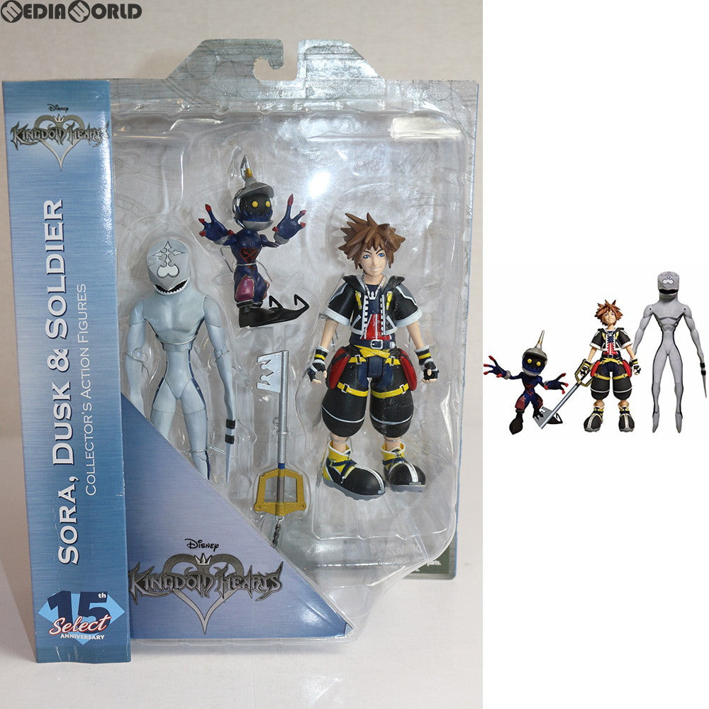 【中古即納】[FIG] キングダム ハーツ セレクト シリーズ1 ソラ&ダスク&ソルジャー キングダム ハーツ II アクションフィギュア ダイアモンドセレクト(20171104)
