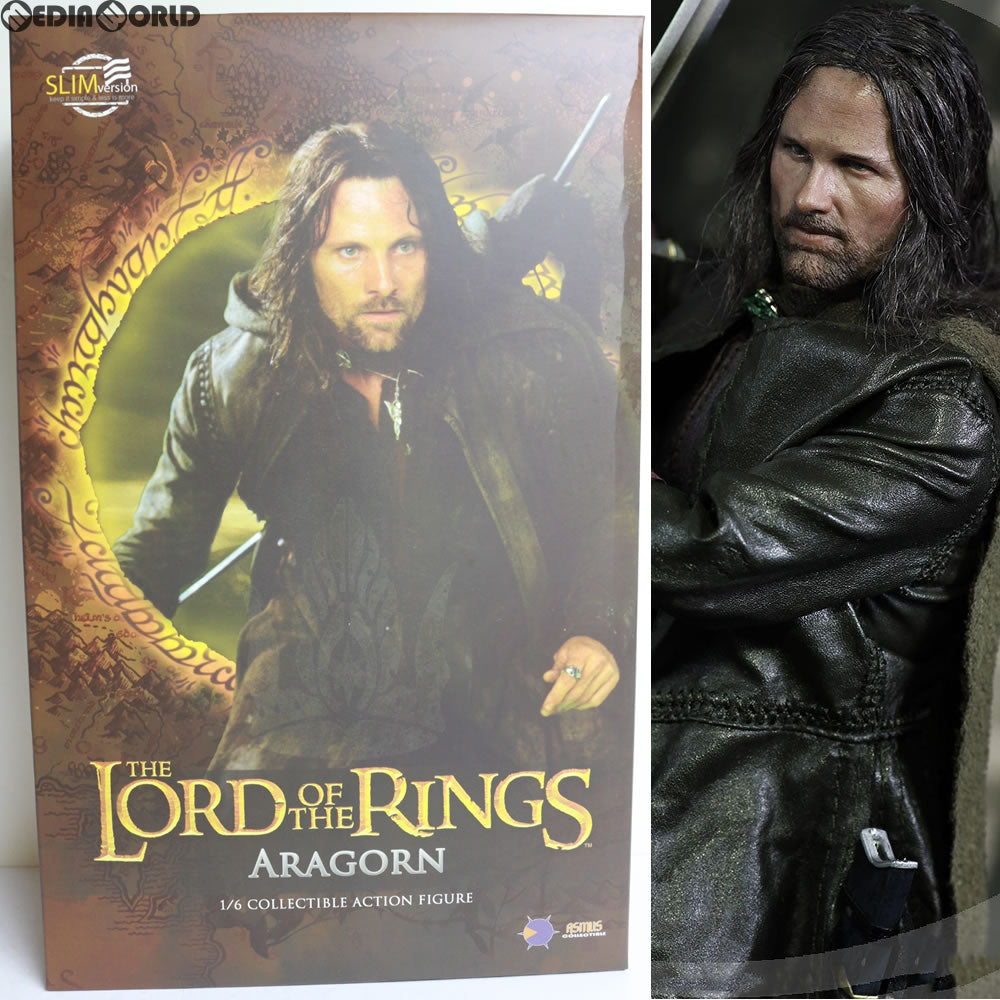 【中古即納】[FIG] ロード・オブ・ザ・リング/ ヒーロー・オブ・ミドルアース アラゴルン 1/6 コレクティブル アクションフィギュア スリム ver(LOTR008S) アスモストイズ(20170930)