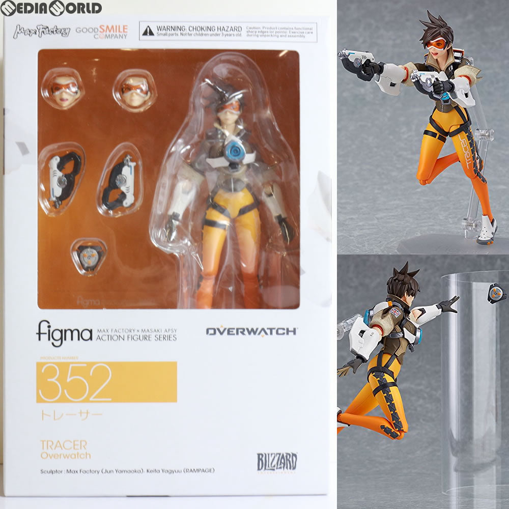 【中古即納】[FIG]figma(フィグマ) 352 トレーサー オーバーウォッチ(Overwatch) 完成品 フィギュア グッドスマイルカンパニー(20171224)