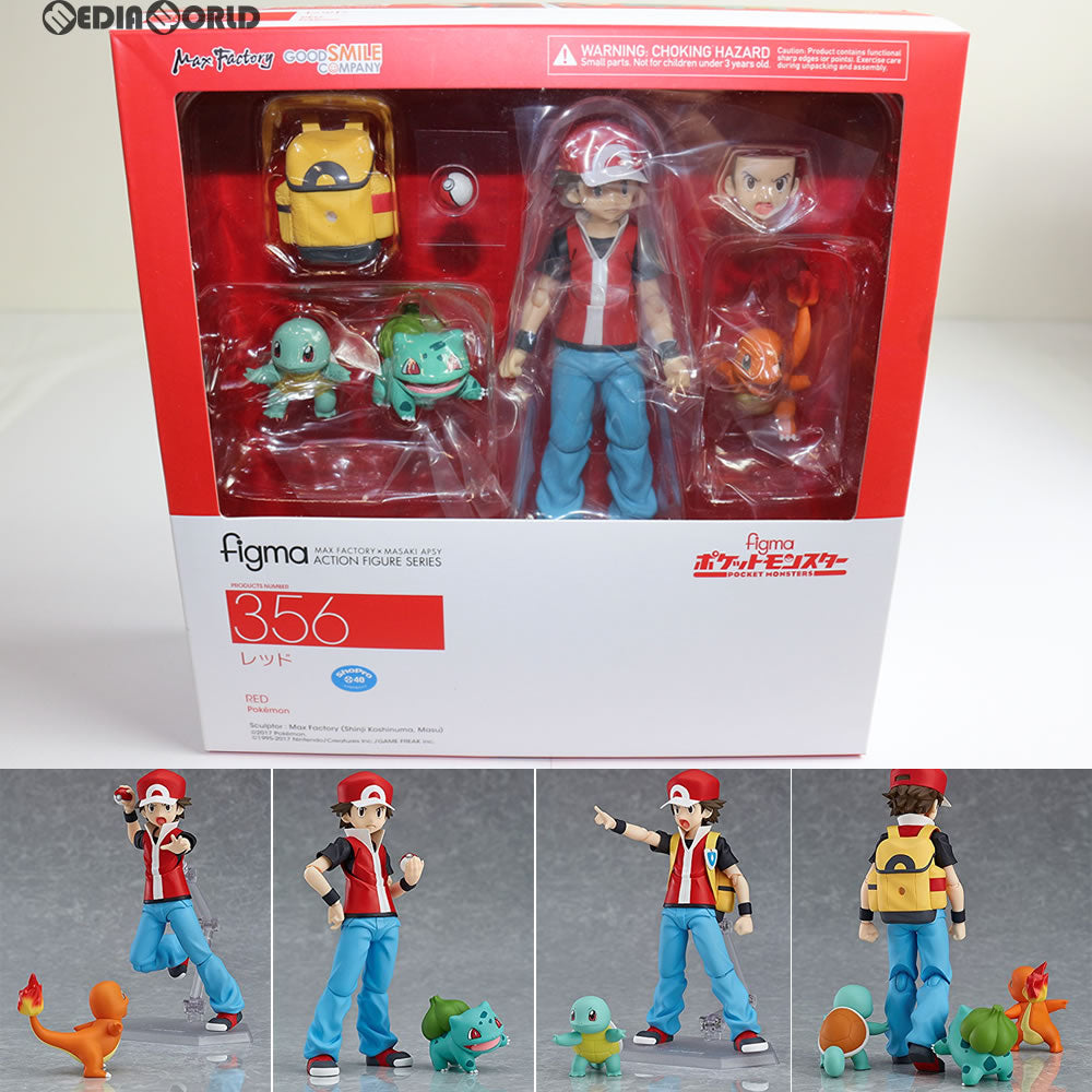 【中古即納】[FIG]figma(フィグマ) 356 レッド ポケットモンスター(ポケモン) 完成品 可動フィギュア グッドスマイルカンパニー(20171208)