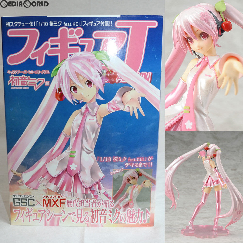 【中古即納】[FIG] 桜ミク feat.KEI 1/10完成品 フィギュア フィギュアJAPAN 『キャラクター・ボーカル・シリーズ 01 初音ミク』編同梱物 ホビージャパン(20141108)