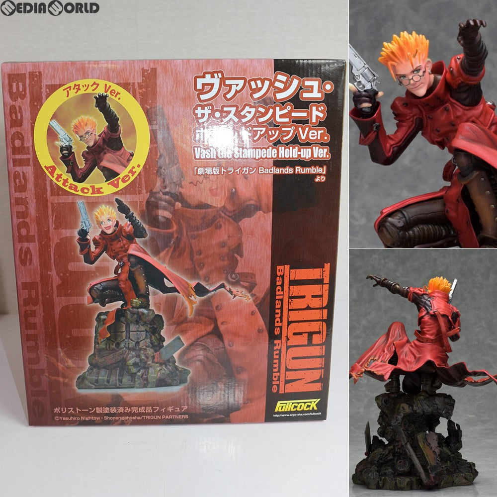 【中古即納】[FIG] ヴァッシュ・ザ・スタンピード アタックVer. 劇場版TRIGUN Badlands Rumble(トライガン バッドランド ランブル) 1/6 完成品 フィギュア Fullcock(フルコック) (20171229)