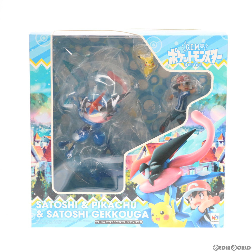【中古即納】[FIG] G.E.M.シリーズ サトシ&ピカチュウ&サトシゲッコウガ ポケットモンスター 完成品 フィギュア メガハウス(20171129)