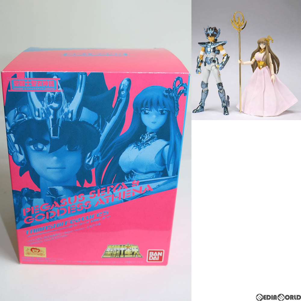 【中古即納】[FIG] 魂フィーチャーズVol.2開催記念 聖闘士聖衣神話 ペガサス星矢(新生青銅聖衣) 〜Broken Version〜&城戸沙織 〜ORIGINAL COLOR EDITION〜 聖闘士星矢 フィギュア バンダイ(20110525)