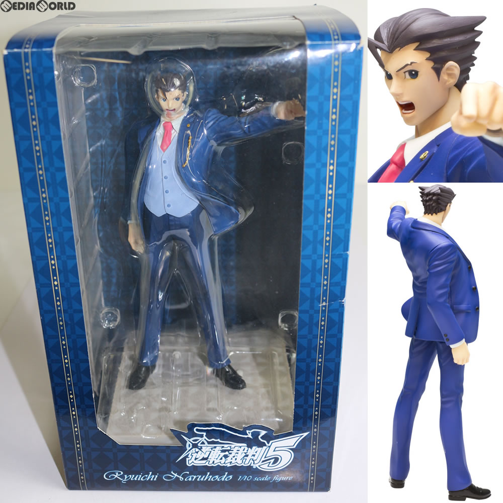 【中古即納】[FIG] (フィギュア単品) 成歩堂龍一(なるほどうりゅういち) イーカプコン限定 3DSソフト 逆転裁判5 LIMITED EDITION&FIGURE EDITION 1/10 完成品 フィギュア カプコン(20130725)