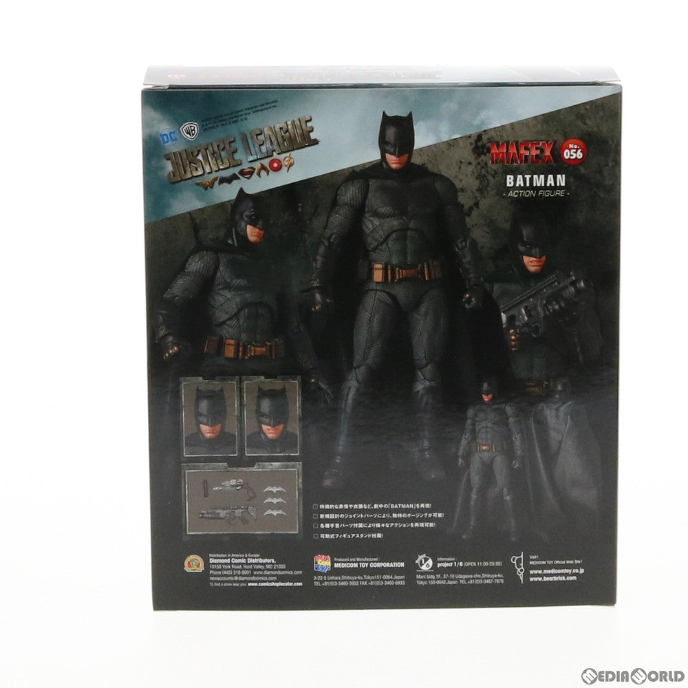 中古即納】[FIG]マフェックス No.56 MAFEX BATMAN(バットマン) JUSTICE LEAGUE(ジャスティス・リーグ) 完成品 可動 フィギュア メディコム・トイ