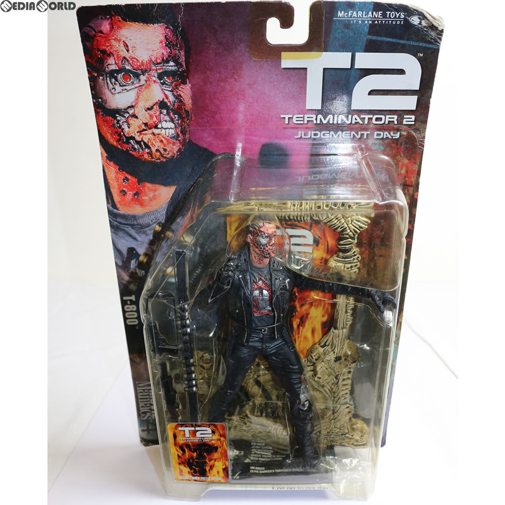 【中古即納】[FIG] ムービーマニアックス4 T-800 ターミネーター2 完成品 フィギュア マクファーレントイズ/エポック社(20020930)
