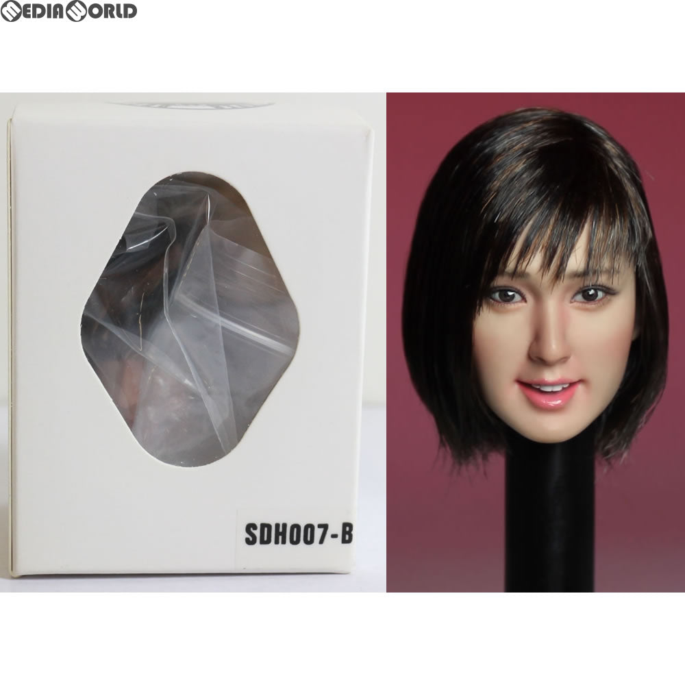 【中古即納】[FIG] 1/6 アジア女性ヘッド 007 黒髪 ショート ドール用ヘッド(SDH007-B) スーパーダック(20180221)