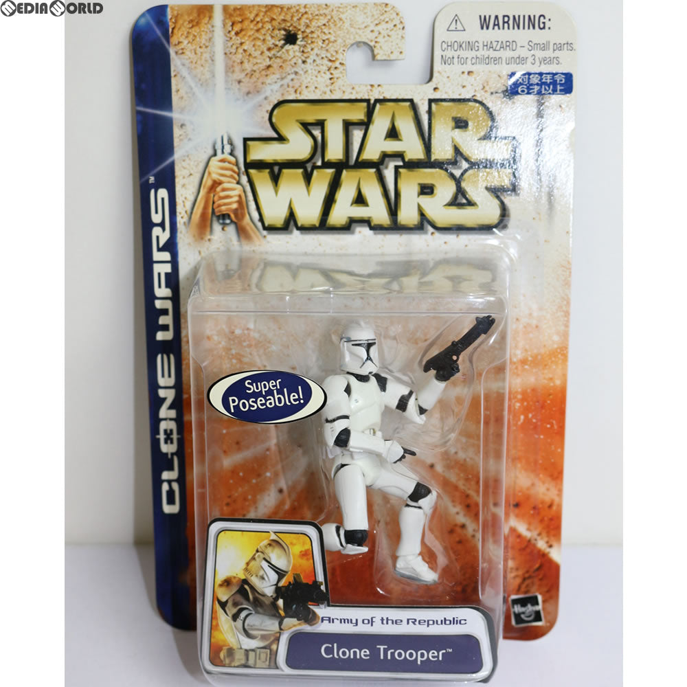 【中古即納】[FIG] スター・ウォーズ ベーシックフィギュア クローン・トルーパー NEWバージョン STAR WARS クローン大戦 完成品 フィギュア(84724) トミーダイレクト(20031231)