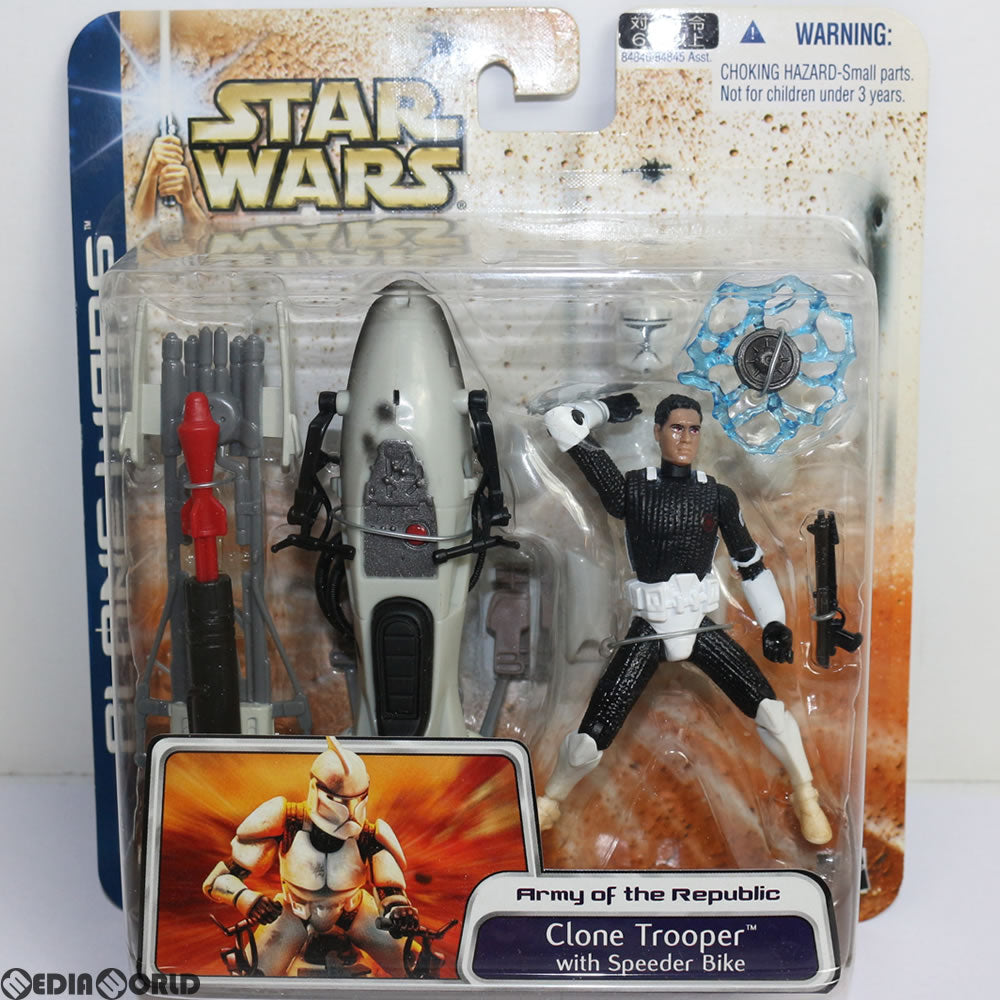 【中古即納】[FIG] スター・ウォーズ マルチパック クローントルーパー with スピーダー・バイク STAR WARS(スター・ウォーズ) クローン大戦 完成品 フィギュア(84846) トミーダイレクト(20031231)