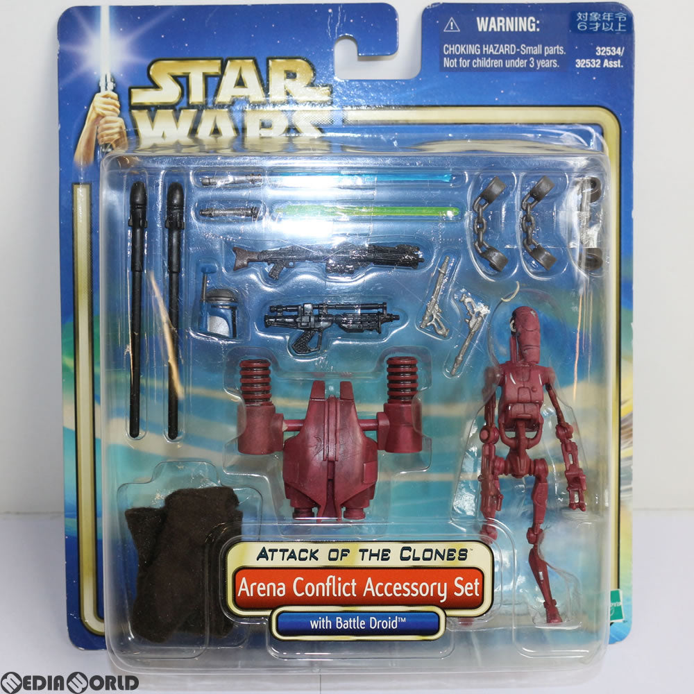 【中古即納】[FIG] スター・ウォーズ フィギュア&アクセサリーセット アリーナ コンフリクト アクセサリーセット STAR WARS エピソード2/クローンの攻撃 完成品 フィギュア(32534) トミー(20021231)