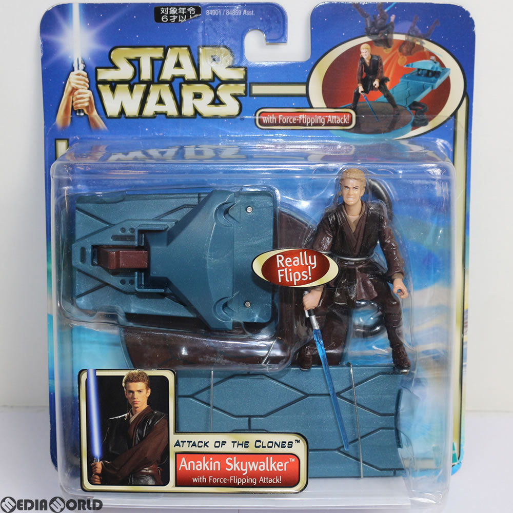 【中古即納】[FIG] スター・ウォーズ DXフィギュア アナキン・スカイウォーカー フリッピング アタック バージョン STAR WARS エピソード2/クローンの攻撃 完成品 フィギュア(84901) トミー(20021231)