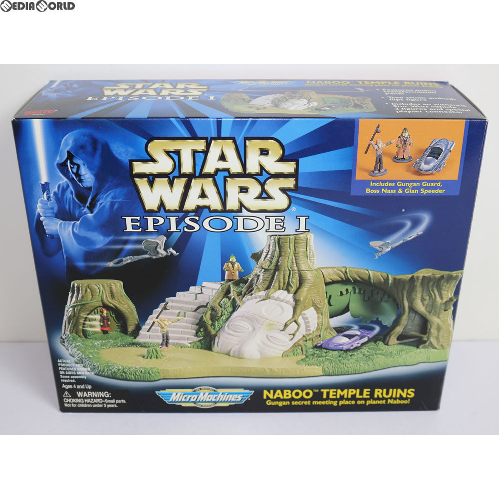 【中古即納】[TOY] スター・ウォーズ マイクロマシーン プラットホーム アクションセット ナブー寺院遺跡 STAR WARS エピソード1/ファントム・メナス 完成トイ(66540) トミー(19981231)