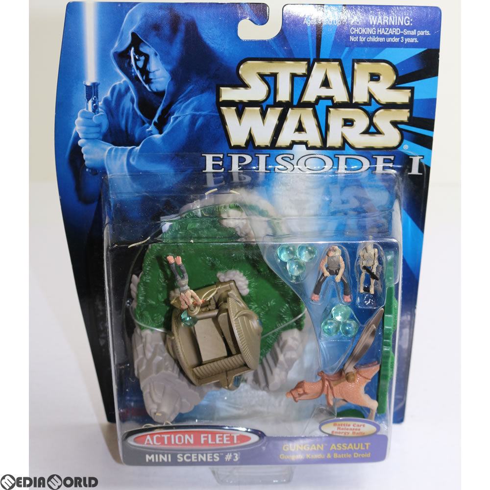 【中古即納】[TOY] アクションフリート ミニシーン グンガン アサルト STAR WARS(スター・ウォーズ) エピソード1/ファントム・メナス 完成トイ(68123) トミー(19981231)