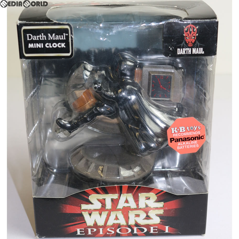 【中古即納】[CHG] Darth Maul MINI CLOCK(ダース・モール ミニクロック) STAR WARS(スター・ウォーズ) エピソード1/ファントム・メナス(SW1034) Nelsonic(19991231)