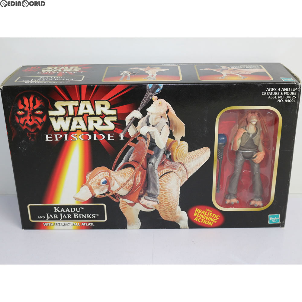 【中古即納】[FIG] Kaadu and Jar Jar Binks(カドゥ&ジャー・ジャー・ビンクス) STAR WARS(スター・ウォーズ) エピソード1/ファントム・メナス 完成品 フィギュア(84094) ハズブロ(19981231)