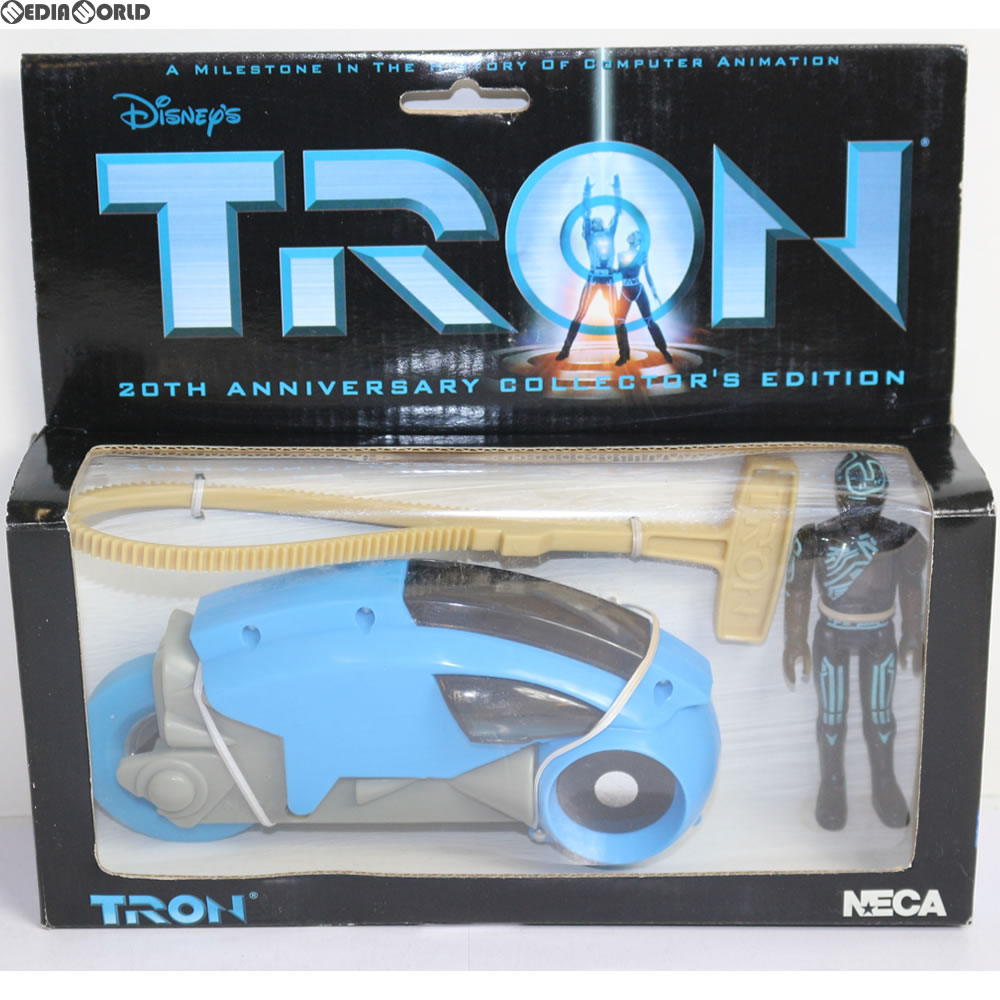 【中古即納】[FIG] Blue Light Cycle with Flynn Figure(ブルーライトサイクル ケヴィン・フリン) 20th Anniversary Collector's Edition TRON(トロン) 完成品 フィギュア ネカ(20021231)
