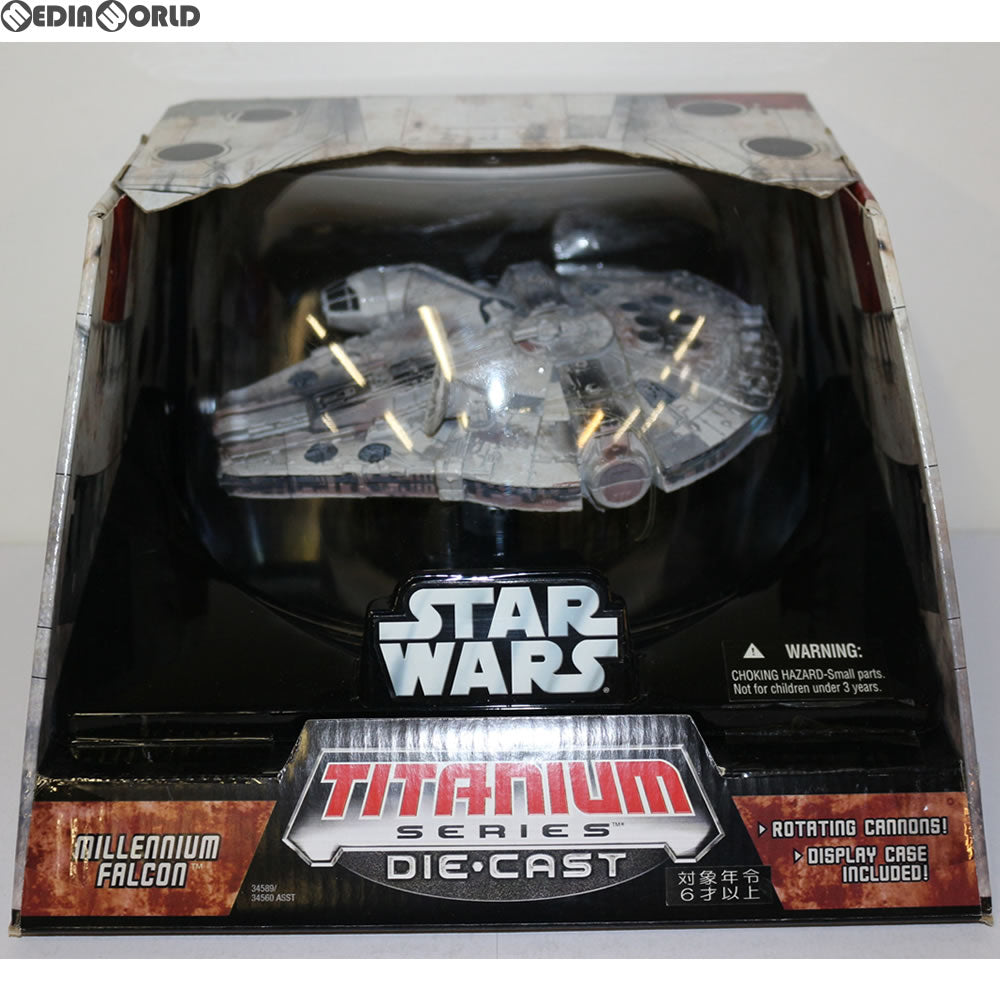 【中古即納】[FIG] スター・ウォーズ タイタニウム ウルトラビークル ミレニアム・ファルコン STAR WARS 完成品 フィギュア(34589) トミーダイレクト(20060629)