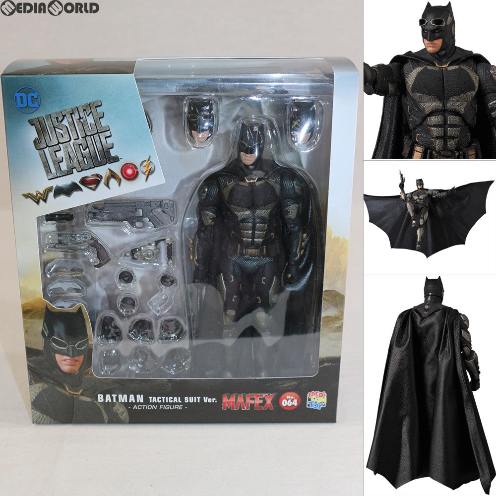 【中古即納】[FIG] マフェックス No.64 MAFEX BATMAN TACTICAL SUIT Ver.(バットマン タクティカルスーツVer.) JUSTICE LEAGUE(ジャスティス・リーグ) 完成品 フィギュア メディコム・トイ(20180812)